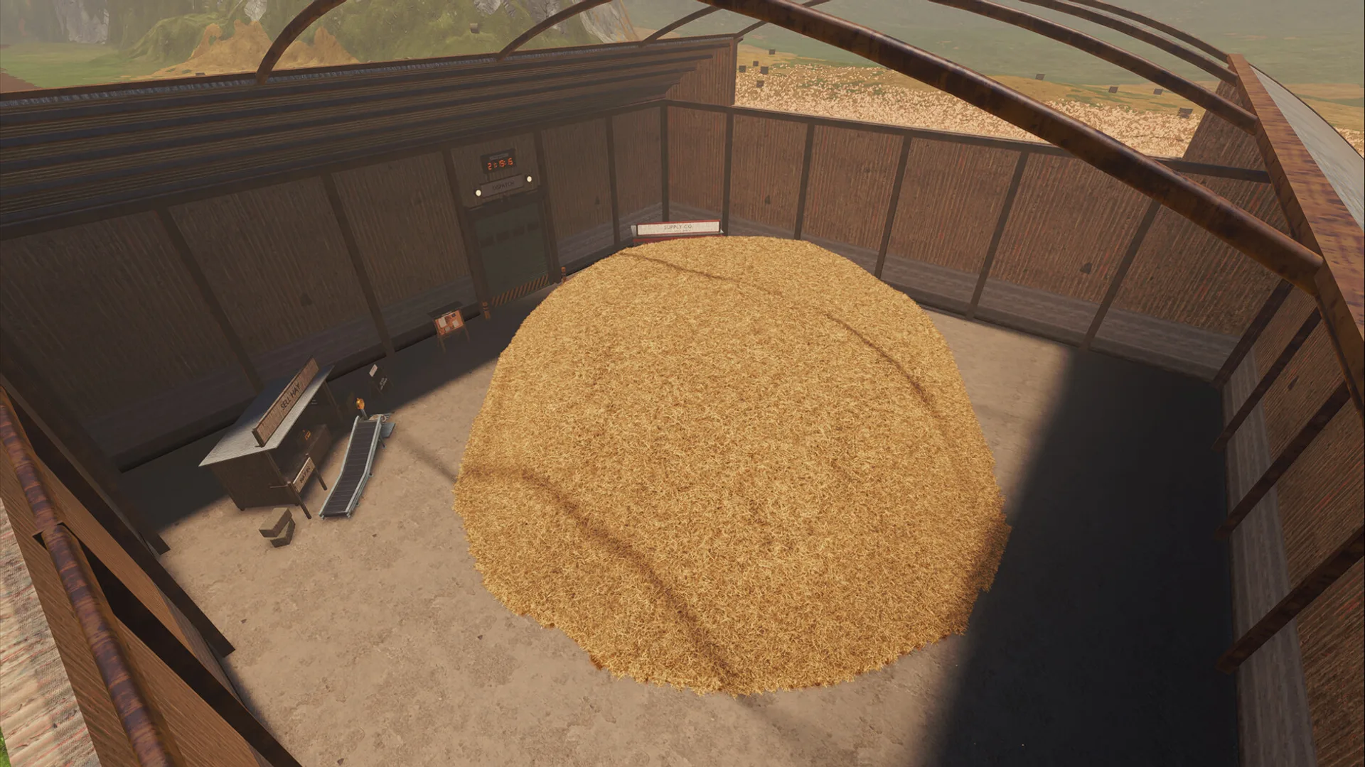 Official Find The Needle artwork with a needle standing in a haystack under a blue sky
